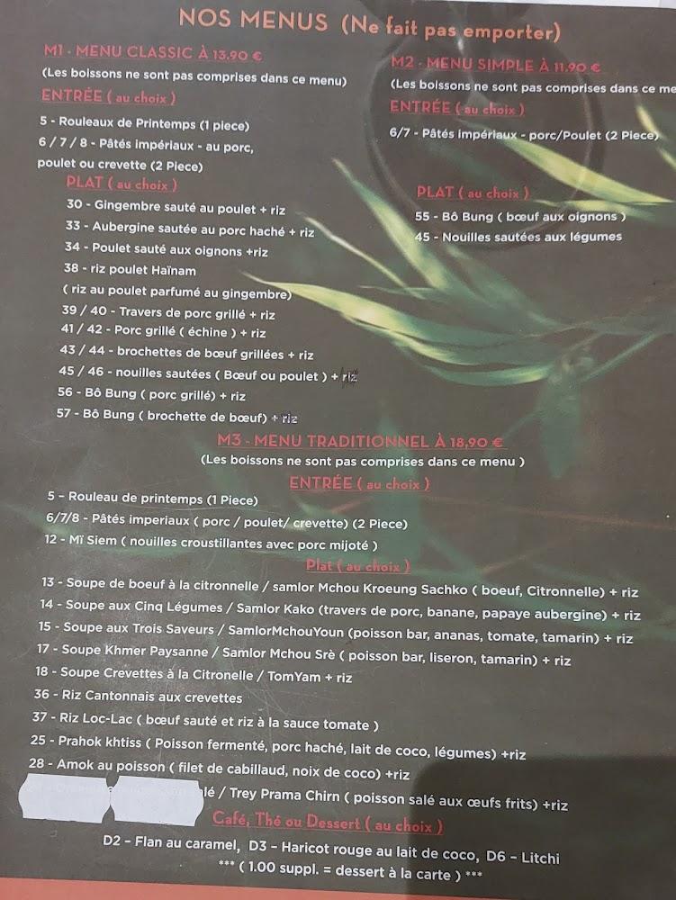 Bambou d'Or - Menu Image 3